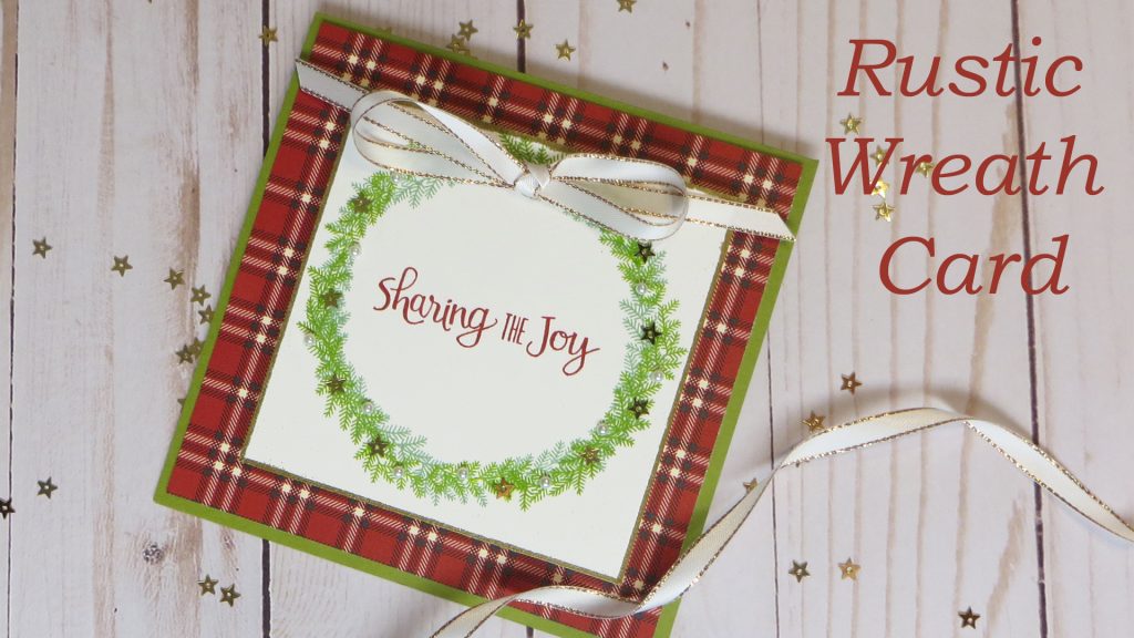 Rustic Christmas Wreath Card